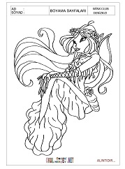 Winx Club Denizkızı boyama sayfaları